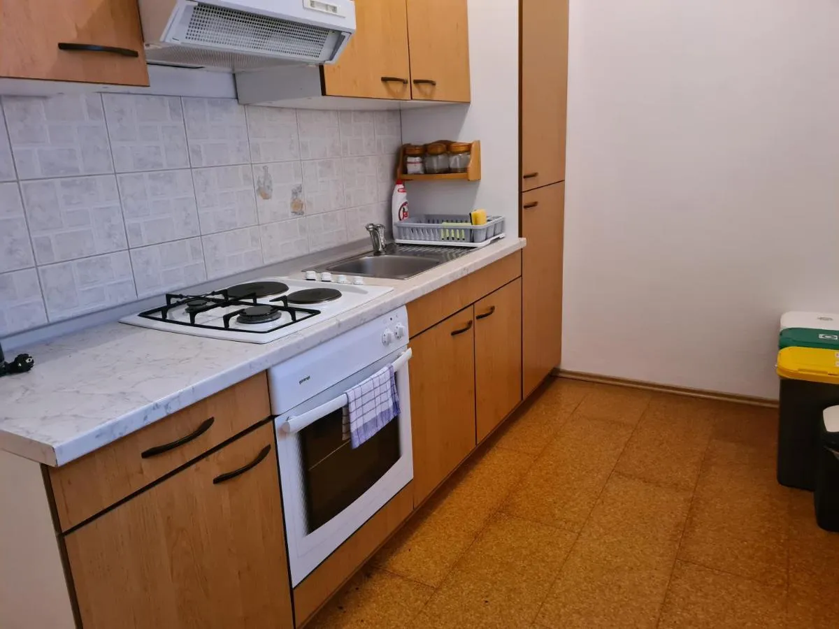 Kuhinja s plinsko ploščo in pečico